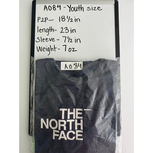 The North Face Youth Short Sleeve Pocket T-Shirt – Blue Heather - Picture 7 of 7